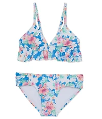 Raisins Big Girls Over The Shoulder Adjustable Straps Allover Florence 2-Piece Swimsuit Set