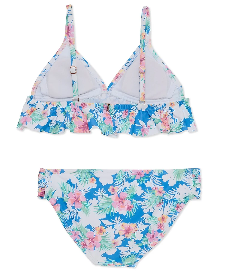 Raisins Big Girls Over The Shoulder Adjustable Straps Allover Florence 2-Piece Swimsuit Set