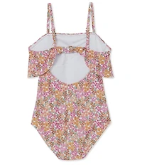 Raisins Big Girls Over The Shoulder Flounce La Playa One1-Piece Swimsuit