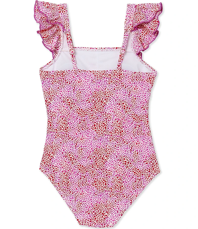 Raisins Big Girls Ruffle Straps Printed Full Coverage One Piece