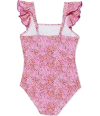 Raisins Big Girls Ruffle Straps Printed Full Coverage One Piece