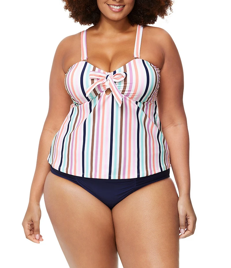 Raisins Curve Plus Size Malo Solids Costa Tummy Control High Waist Swim Bottom