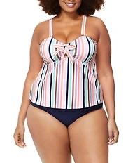 Raisins Curve Plus Size Malo Solids Costa Tummy Control High Waist Swim Bottom