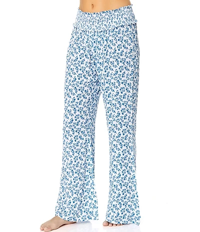 Raisins Daisy Dreamer Ruffle Edge Wide Leg Pants Swim Cover-Up