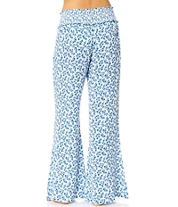 Raisins Daisy Dreamer Ruffle Edge Wide Leg Pants Swim Cover-Up