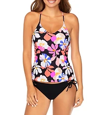 Raisins Solid Sweet Side Tie Hipster Swim Bottom