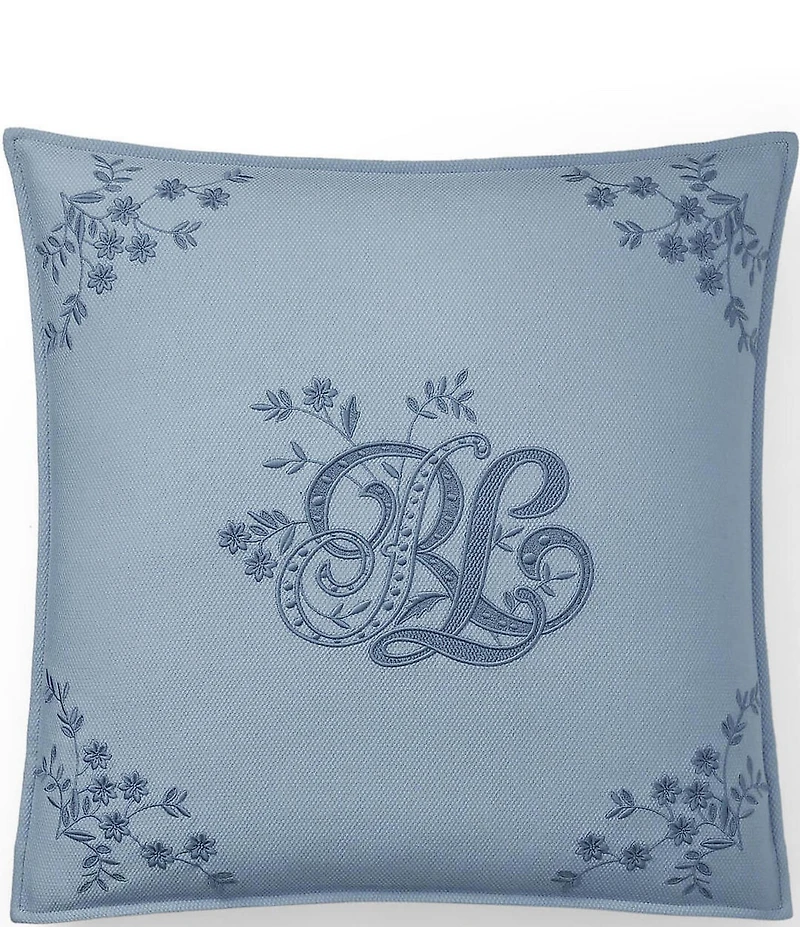 Ralph Lauren Adalia Mia Embroidered Throw Pillow