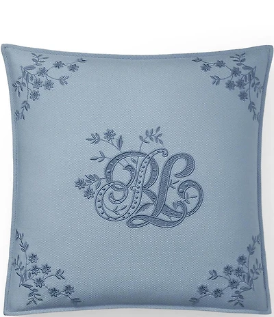 Ralph Lauren Adalia Mia Embroidered Throw Pillow