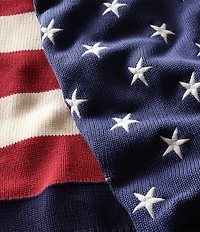Ralph Lauren Americana Flag Cotton Throw Blanket