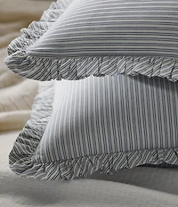 Ralph Lauren Amy Pinstriped Euro Pillow Sham