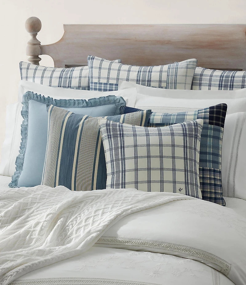 Ralph Lauren Austin Plaid Reversible Euro Sham