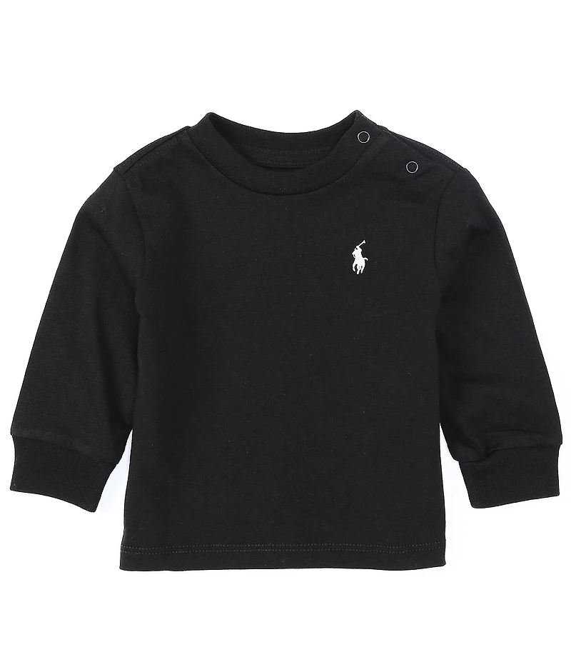 Ralph Lauren Baby Boys Long Sleeve Basic T-Shirt