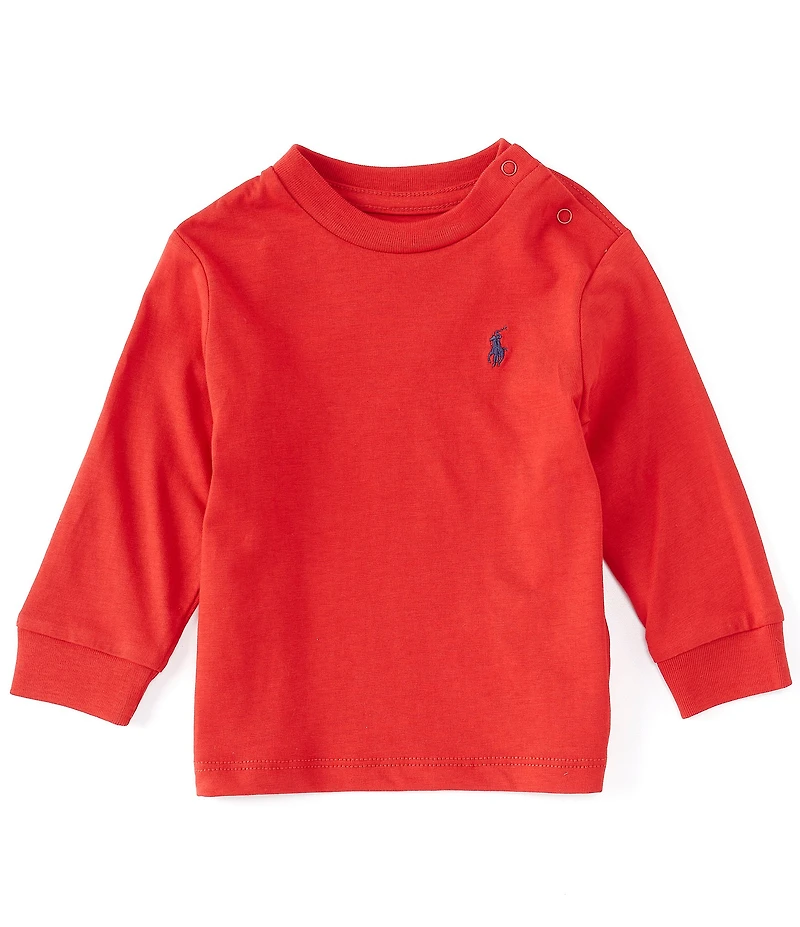 Ralph Lauren Baby Boys Long Sleeve Basic T-Shirt