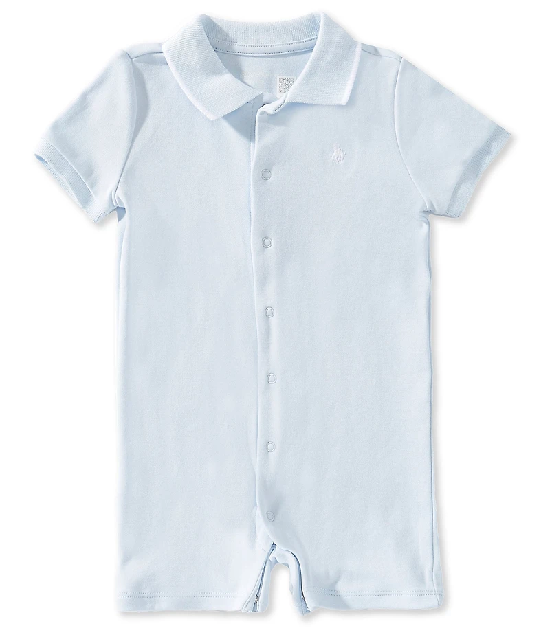 Ralph Lauren Baby Boy Short Sleeve Soft Cotton Polo Shortall