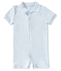 Ralph Lauren Baby Boy Short Sleeve Soft Cotton Polo Shortall