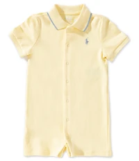 Ralph Lauren Baby Boy Short Sleeve Soft Cotton Polo Shortall