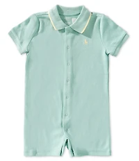 Ralph Lauren Baby Boy Short Sleeve Soft Cotton Polo Shortall