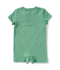 Ralph Lauren Baby Boys Polo Bear Graphic One-Piece Shortall
