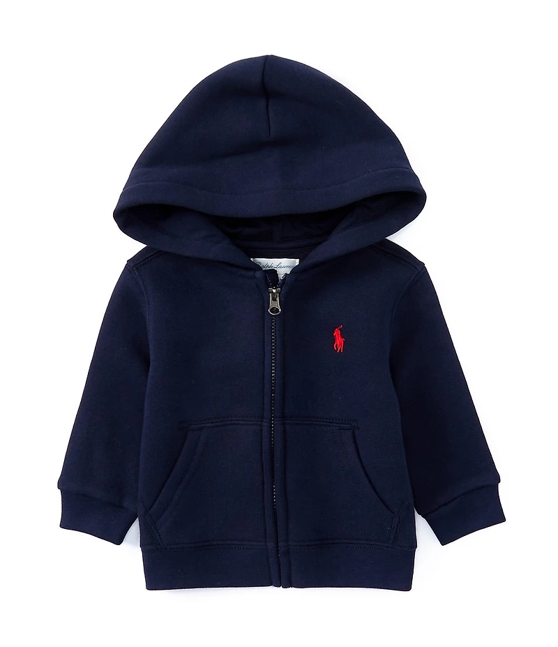 Ralph Lauren Baby Boys Long Sleeve Hooded Fleece Jacket
