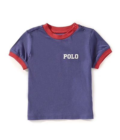 Ralph Lauren Baby Boys Short-Sleeve Logo Jersey Ringer T-Shirt