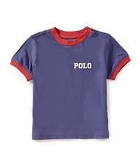 Ralph Lauren Baby Boys Short-Sleeve Logo Jersey Ringer T-Shirt