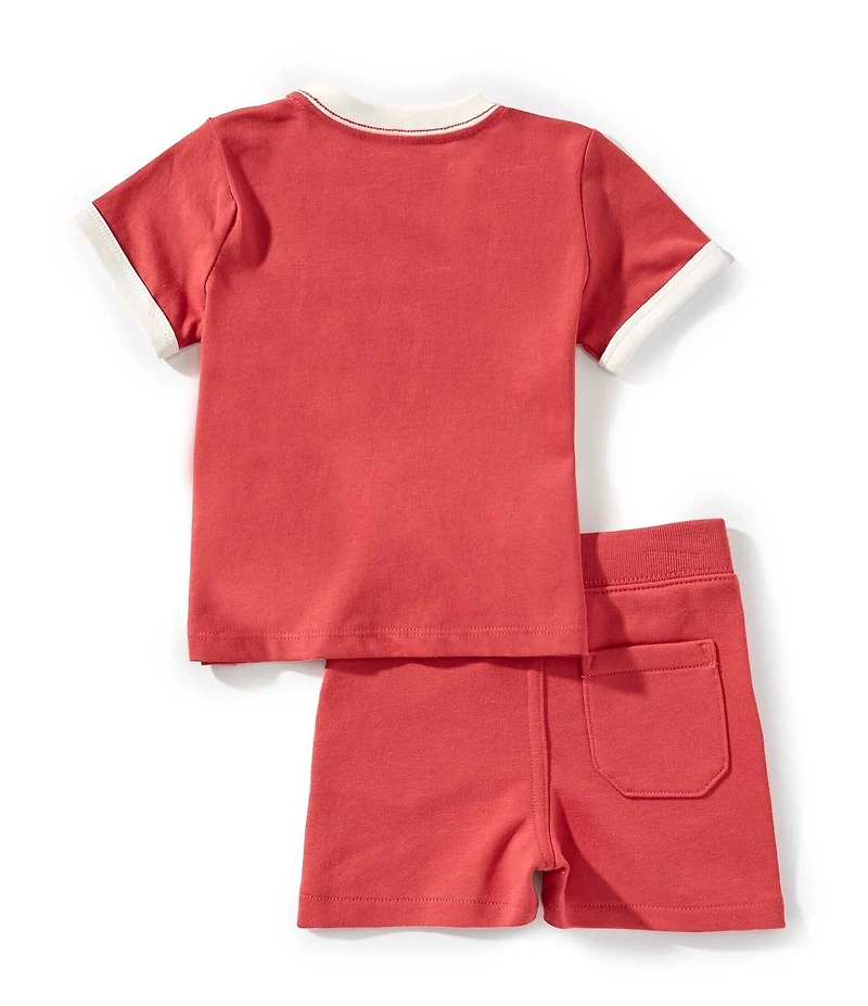 Ralph Lauren Baby Boys Short-Sleeve Logo Jersey T-Shirt & French Terry Shorts Set