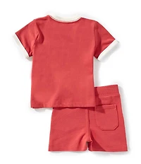 Ralph Lauren Baby Boys Short-Sleeve Logo Jersey T-Shirt & French Terry Shorts Set
