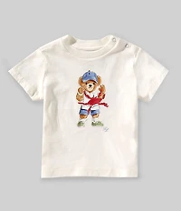 Ralph Lauren Baby Boys Short Sleeve Polo Bear Jersey T-Shirt