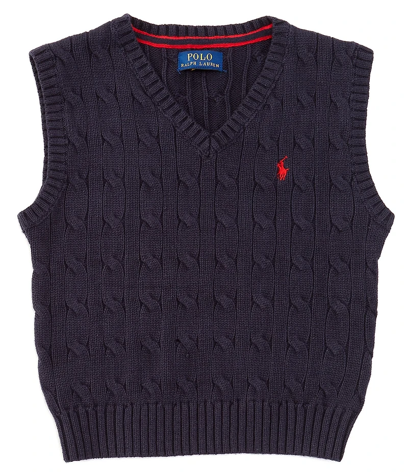 Ralph Lauren Baby Boys 3-24 Months Sleeveless Cable-Knit Sweater Vest