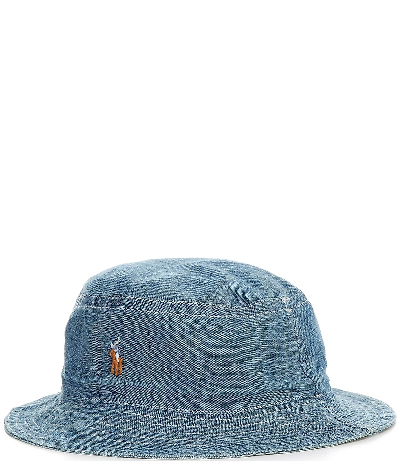 Ralph Lauren Baby Boys Cotton Chambray Bucket Hat