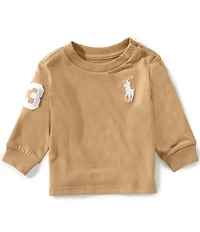 Ralph Lauren Baby Boys Long Sleeve Big Pony Jersey T-Shirt