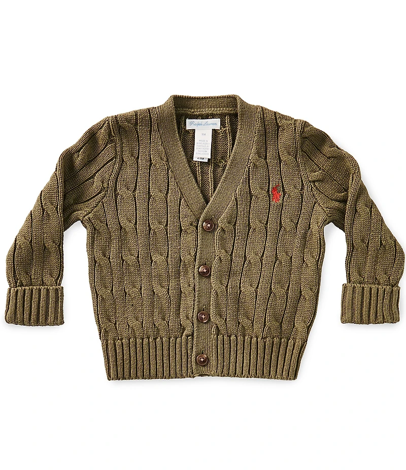 Ralph Lauren Baby Boys Long-Sleeve Cable-Knit Cardigan