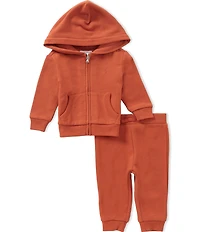 Ralph Lauren Baby Boys Long Sleeve Fleece Hooded Jacket & Matching Jogger Pants Set
