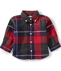 Ralph Lauren Baby Boys Long-Sleeve Plaid Oxford Shirt