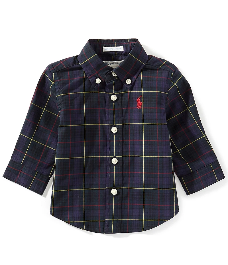 Ralph Lauren Baby Boys Long-Sleeve Plaid Poplin Shirt