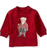 Ralph Lauren Baby Boys Long Sleeve Polo Bear Cotton Sweater