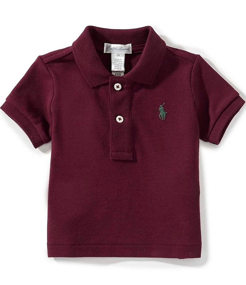 Ralph Lauren Baby Boys Short Sleeve Mesh Polo Shirt