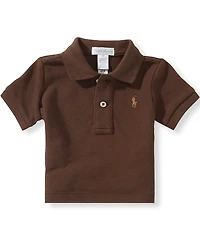 Ralph Lauren Baby Boys Short Sleeve Iconic Cotton Mesh Polo Shirt
