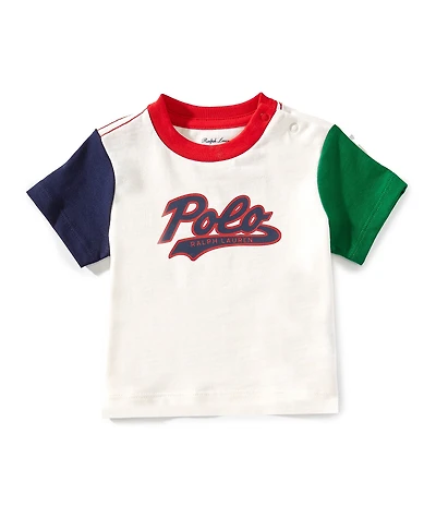 Ralph Lauren Baby Boys Short-Sleeve Logo Color-Blocked T-Shirt