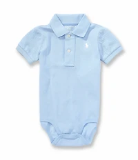 Ralph Lauren Baby Boys Short-Sleeve Cotton Mesh Polo Bodysuit