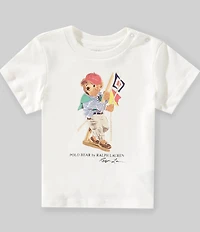 Ralph Lauren Baby Boys Short Sleeve Polo Bear Jersey Tee