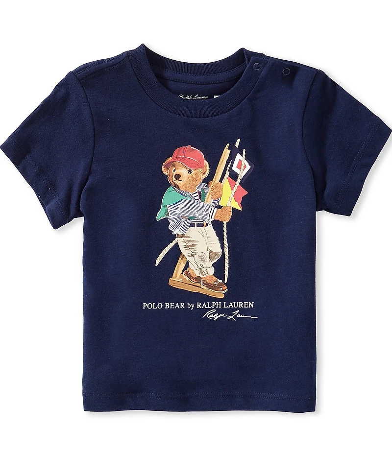 Ralph Lauren Baby Boys Short Sleeve Polo Bear Jersey Tee