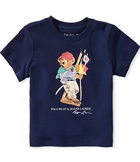 Ralph Lauren Baby Boys Short Sleeve Polo Bear Jersey Tee