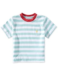 Ralph Lauren Baby Boys Short-Sleeve Striped Jersey Pocket T-Shirt