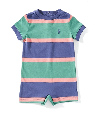 Ralph Lauren Baby Boys Short-Sleeve Striped Jersey Shortall