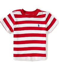 Ralph Lauren Baby Boys Short Sleeve Striped Jersey T-Shirt