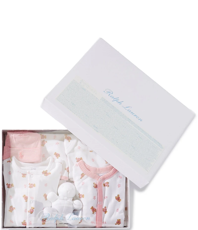 Ralph Lauren Baby Girls Polo Bear 7-Piece Gift Set