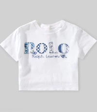Ralph Lauren Baby Girls Cotton POLO Boxy T-Shirt