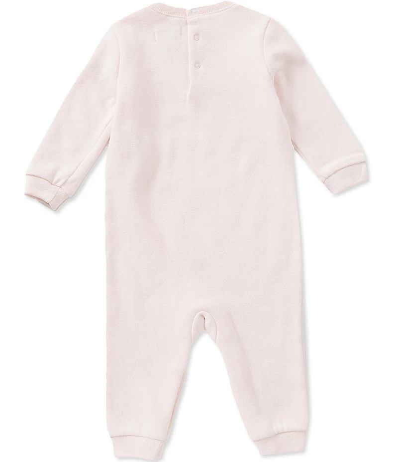 Ralph Lauren Baby Girls Long-Sleeve Polo Bear Fleece Coverall