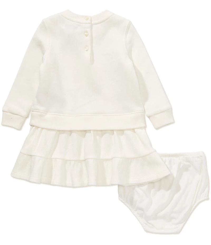 Ralph Lauren Baby Girls Polo Bear Fleece Dress & Bloomer Set